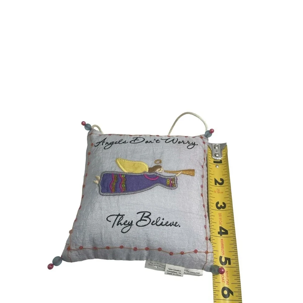 New Creative Enterprise Angels Don’t Worry They Believe Christmas Ornament 5”